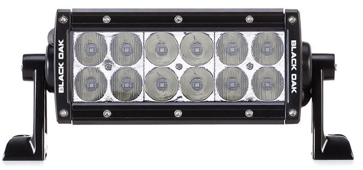Black Oak 6-Inch D-Series LED Light Bar with Your Choice of 3W or 5W Osram LEDs