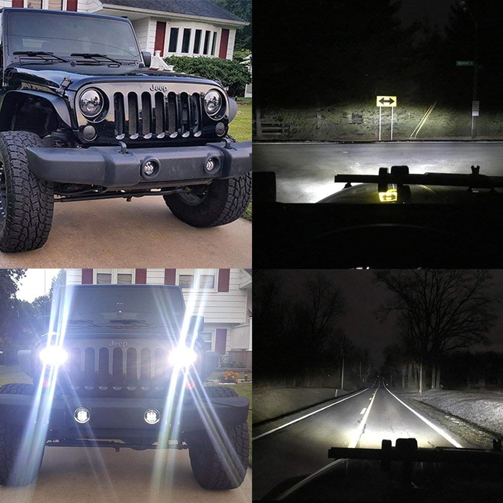 LX-LIGHT DOT Approved 7'' Black LED Headlights