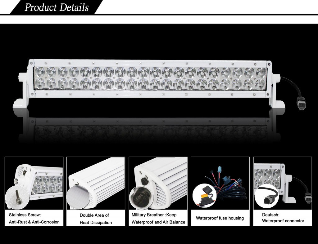 Black Oak LED 50 Inch Double Row Marine LED Light Bar Specs