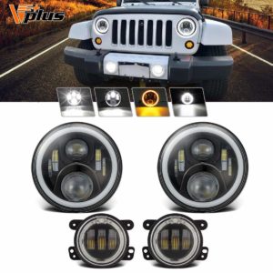 Partsam 7-Inch Jeep Daymaker LED Headlights