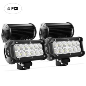 Nilight LED Light Bar 4PCS 6.5Inch 36w Flood LED Work Light Off Road lights led bar Super Bright for Jeep Cabin Boat SUV Truck Car ATVs,2 Years Warranty