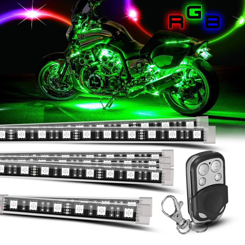 Skull Style Motorcycle LED Turn Signal Light Electric Motorbike Lens Running Lamp Moto Waterproof Front Tail Lights 12V White Re