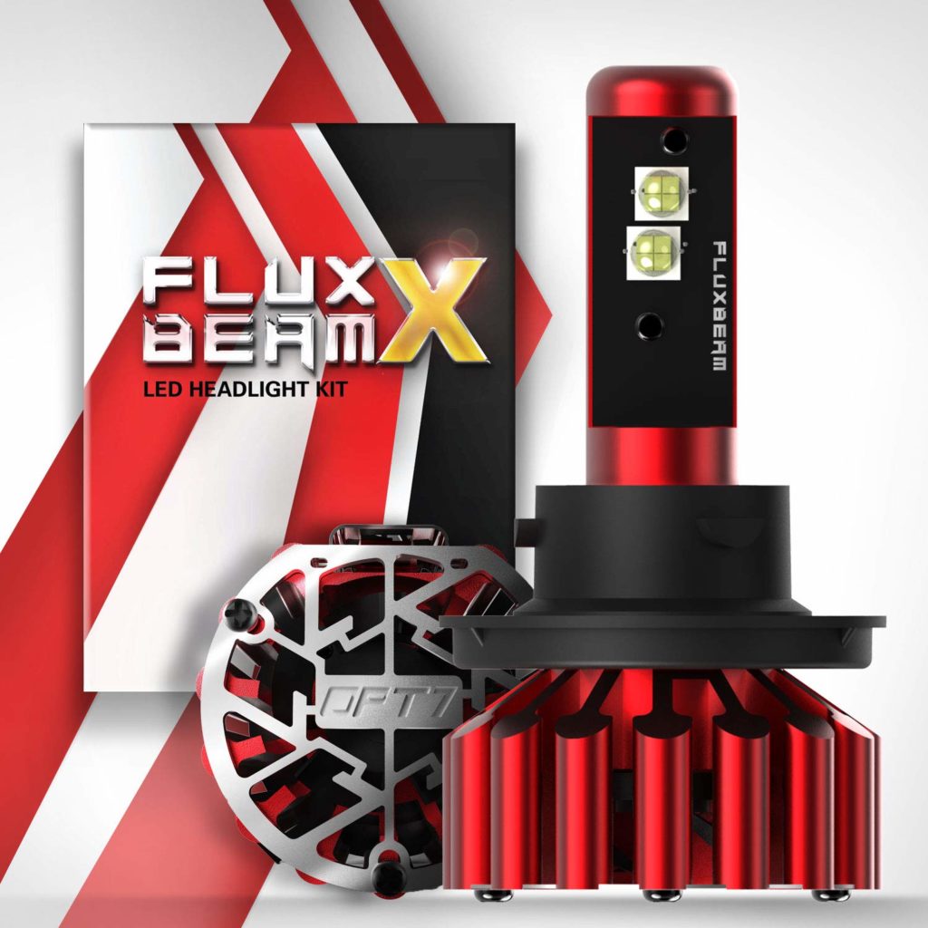  OPT7 Fluxbeam X H13 9008 LED Headlight Bulbs w/Arc-Beam Lens - 8,400LM 6000K Daytime White - All Bulb Sizes - 80w - 2 Year Warranty